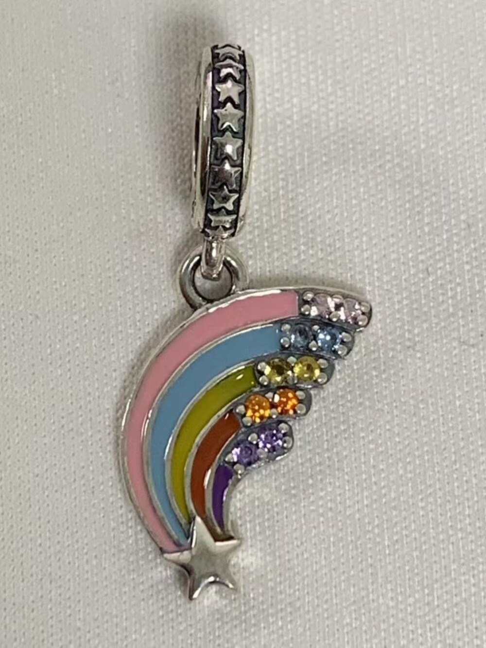 Pandora Colourful Rainbow Dangle Charm, S925 Silver Jewelry